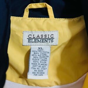 Classic Elements Yellow and Black Outerwear